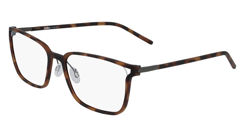 Brown tortoiseshell eyeglasses, Aura by Airlock.