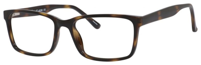 Brown tortoiseshell eyeglasses frame.
