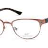 Copper-framed eyeglasses, demo lenses only.