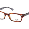 Ray-Ban tortoise-shell eyeglasses frame.