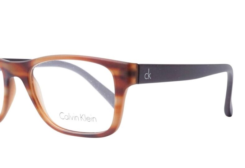 Calvin Klein tortoiseshell eyeglasses.