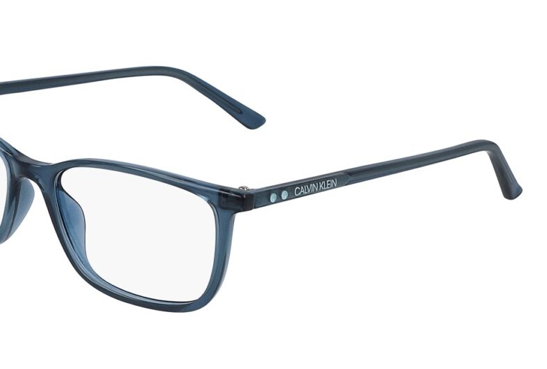 Calvin Klein blue eyeglasses frame.