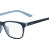 Calvin Klein blue and navy eyeglasses.