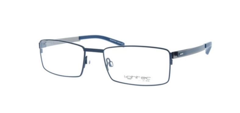 Lighttec eyeglasses, rectangular frames.